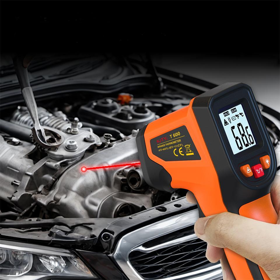 NJTY Infrared Thermometer, Handheld Temperature Measuring Tool, Laser Surface Temperature Reader, Multifunctional Industrial Temperature Meter for Home Repair