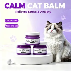 Calm Cat Balm - Natural Pheromone Gel for Cats Anxiety Relief & Stress Reduction - Wireless,  Cordless Calming Aid for Travel,  Multi-Cat Households - Long Lasting Soothing Scent