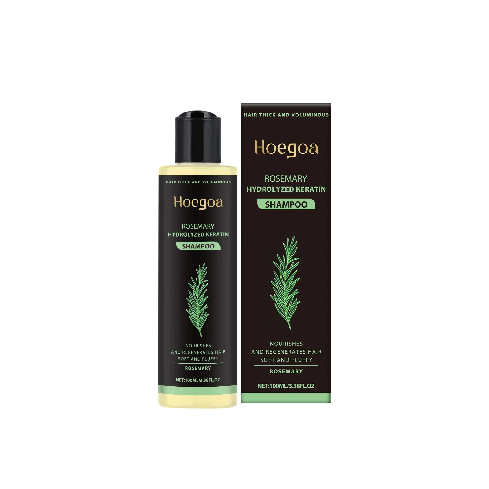 Rosemary Shampoo - Natural Shampoo BoostHair Growth, Control Oil & Dandruff,Soothe Scalp lritation & RestoreShine! Outdoorfun Hydrolyzed Keratin Organic Haircare Nourishes Hair