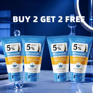 🔥【BUY 2 GET 2 FREE】KORMESIC 5% Minoxidil Scalp Massage Cream 100g*4PCS, New Upgraded Formula ! Nourish hair roots, strengthen strands and reduce breakage. Soothe scalp and improve dry frizzy hair. Keratin helps repair hair, mild texture and easy to absor