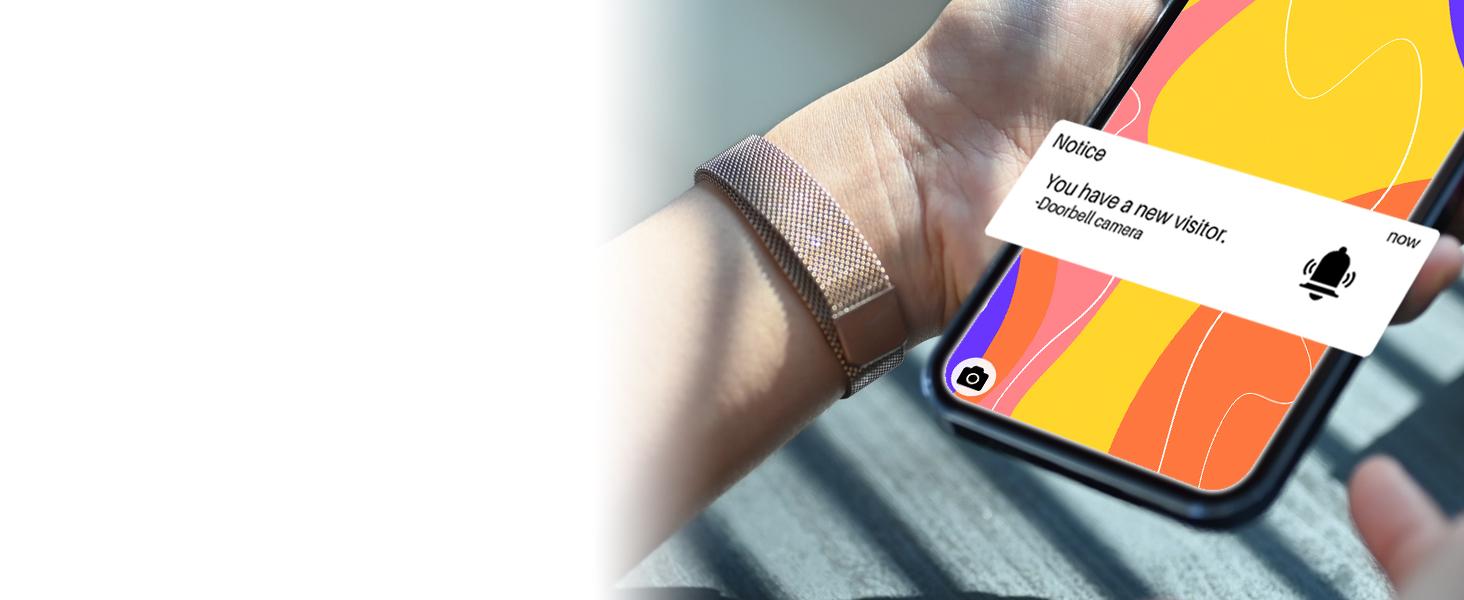 Video Doorbell Camera, HD WiFi Wireless Battery Power Operated Motion Detector Audio&Speaker Night Vision,IP65 Outdoor Waterproof with Doorbell Chime for iOS&Android