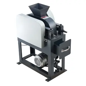 【DealsForYouDays】VEVOR Rock Crusher, 220V Double Roller Crushers, Industrial Shredder with 2.56x0.59 inch Dual Feed Inlets, 1740RPM Speed Stone Grinder Rock Crusher, 1.5KW Electric Shatter Pulverizer, 860kg/h Crushing