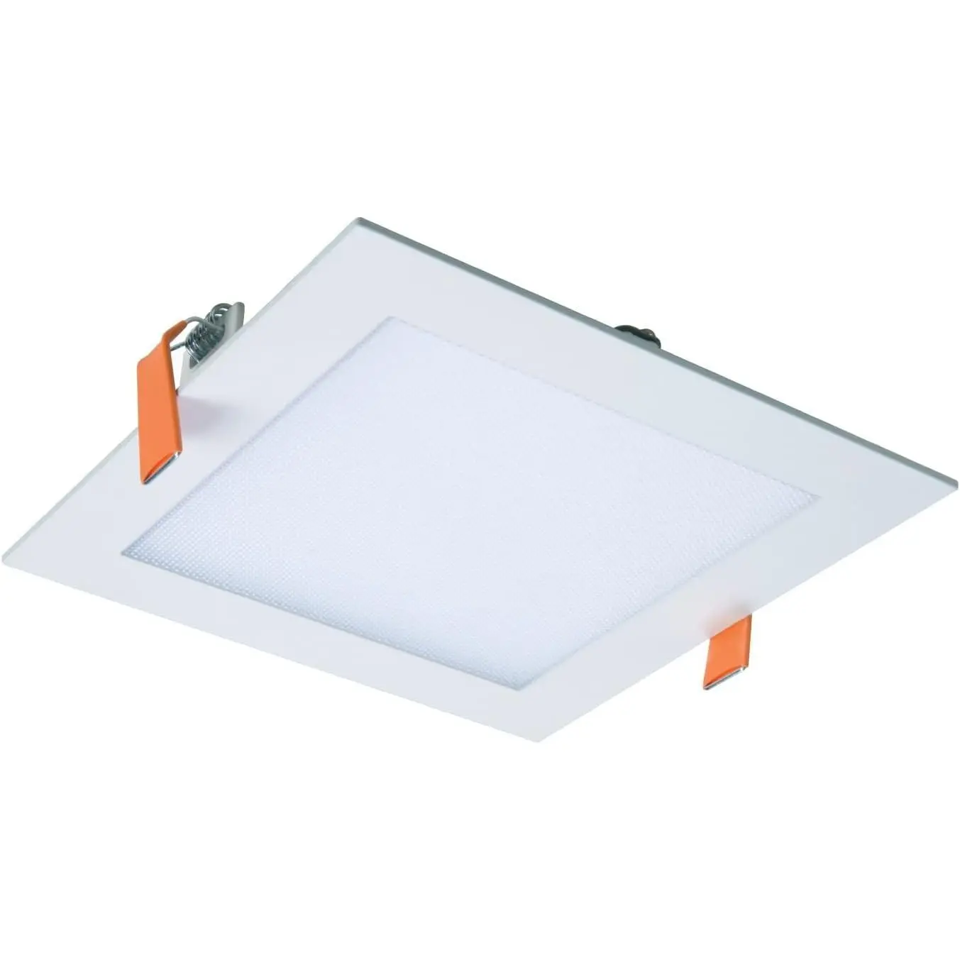 HLB 6 in Square Canless Ultra-Thin LED Recessed Lighting Wafer Light, 900 Lumens, 5 Selectable Color Temperatures 2700K-5000K, Wet Rated, Energy Star Certified for Ceiling and Shower