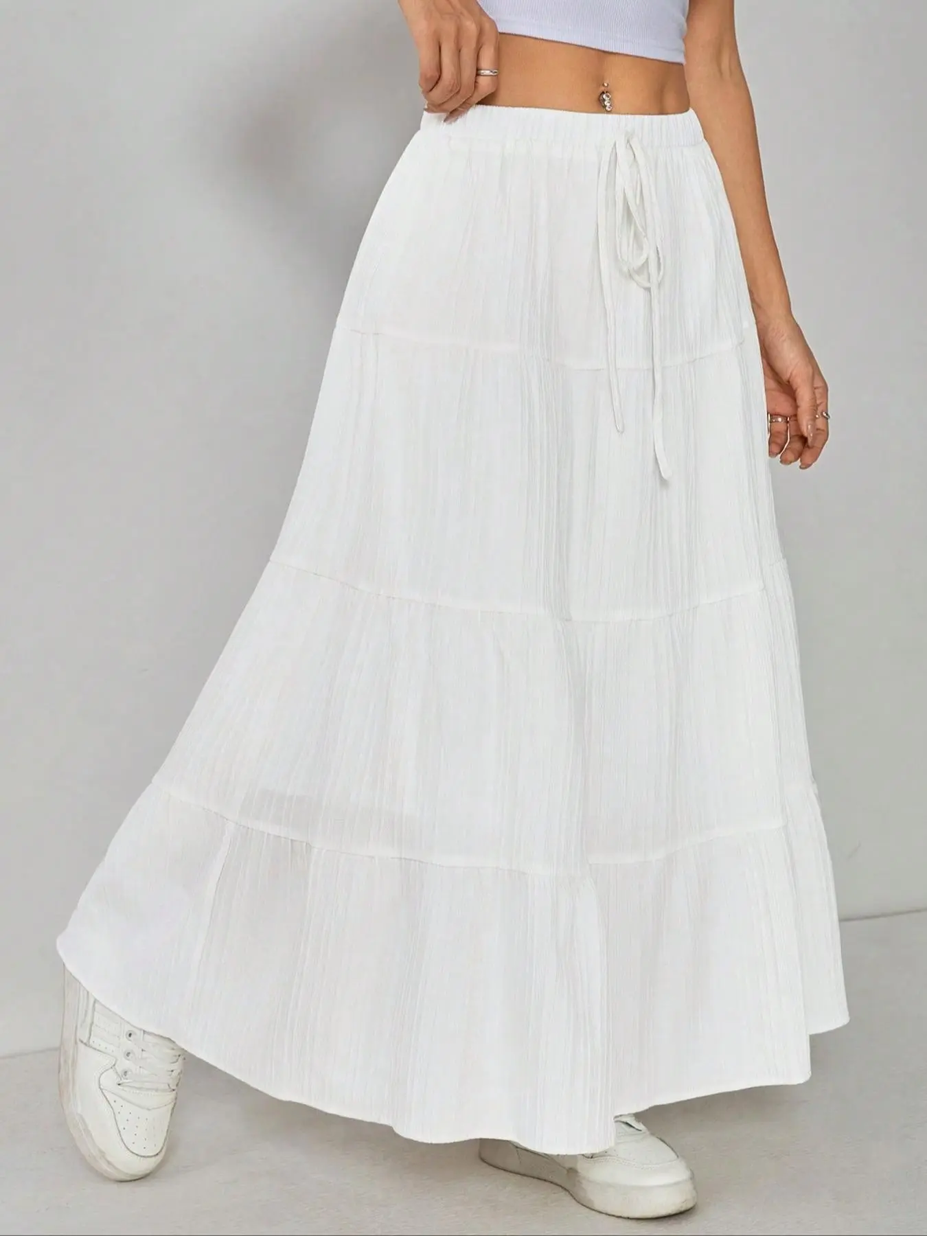 Spring Summer Moonlight Cake Dress, Lazy Wear Essential, Elastic Waist, Flattering Fit, Soft and Comfortable, Perfect for All Body Types