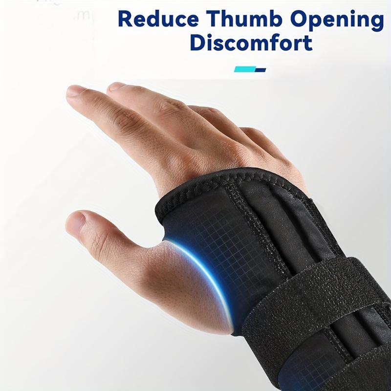 2pcs Comfort Fit Adjustable Wrist Braces With Metal Splint Support - Polyester Carpal Tunnel Stabilizer For Men & Women - Sports Protection Straps