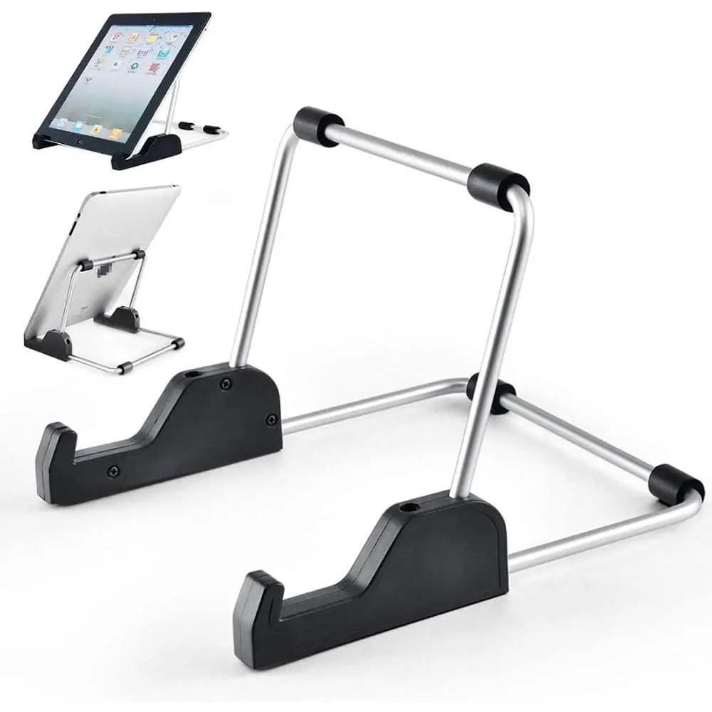 Tablet Stand Adjustable, Aluminum Alloy Non-Slip Tablet Holder for Desk Fit for Tablets, ipad Samsung and Kindle Fire, Display Stand Picture Frame Stand for Photo