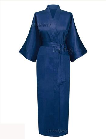 Women Silk Satin Long Wedding Bride Bridesmaid Robe Kimono Robe Feminino Bath Robe Large Size XXXL Peignoir Femme Sexy Bathrobe