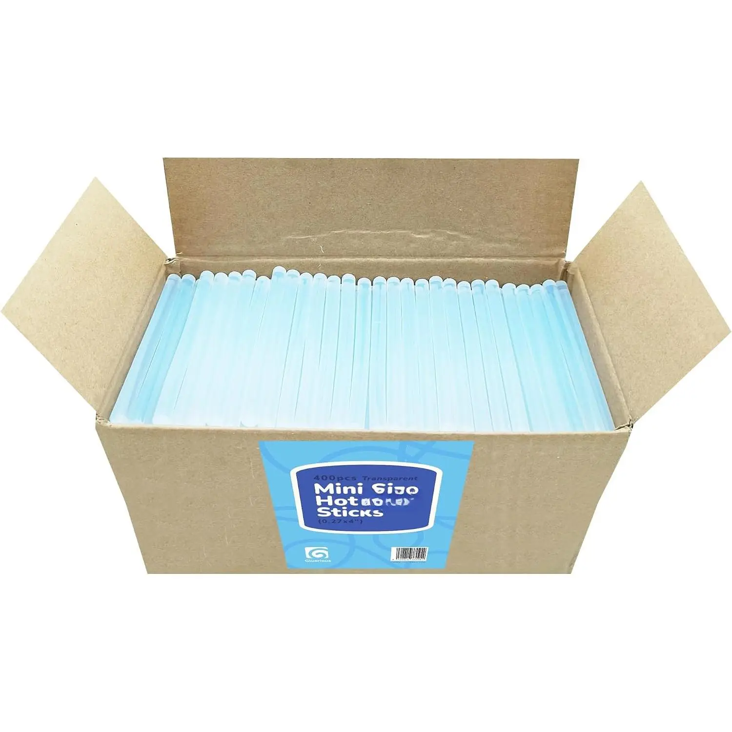 Mini Hot Glue  Sticks (Bulk Pack of 400) - 4" Length, 0.27" Diameter - Multi-Purpose for DIY Art, Crafts,  Decoration, Sealing, and Repairing - Compatible with  Glue