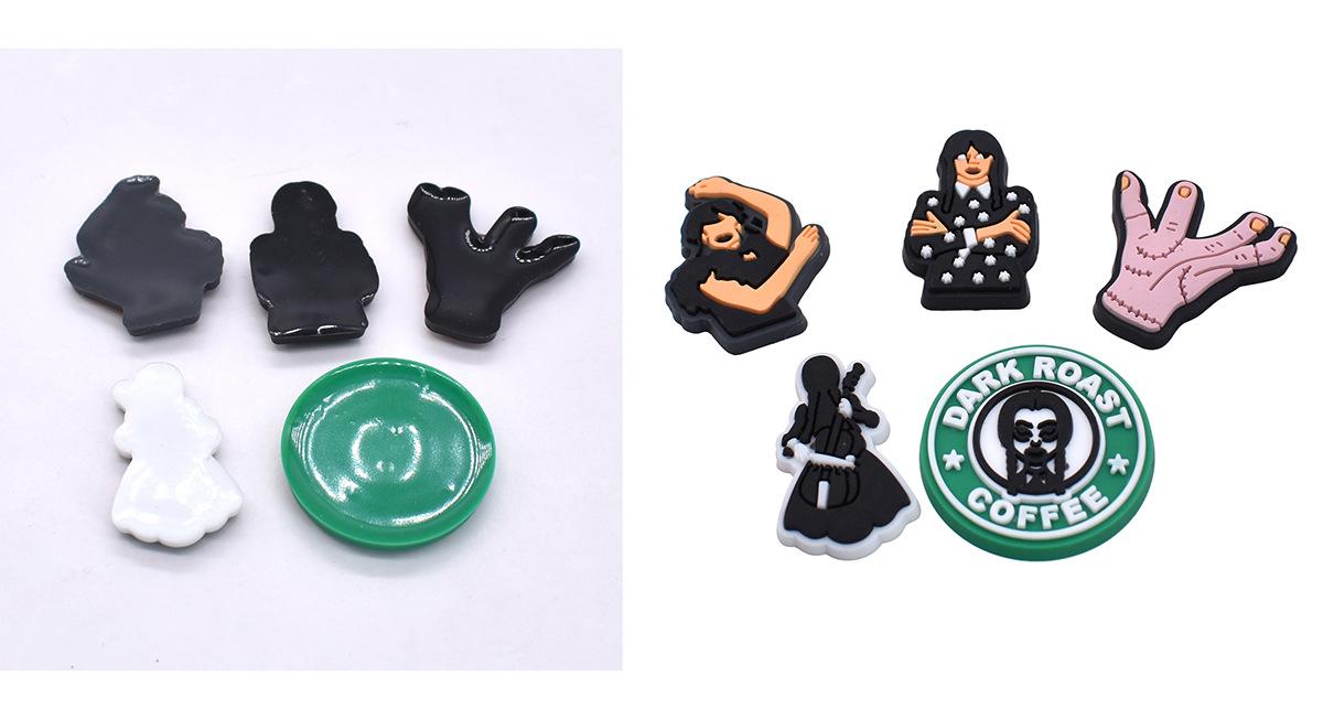 Halloween cartoon DIY accessory small flat decoration PVC soft adhesive patch decoration