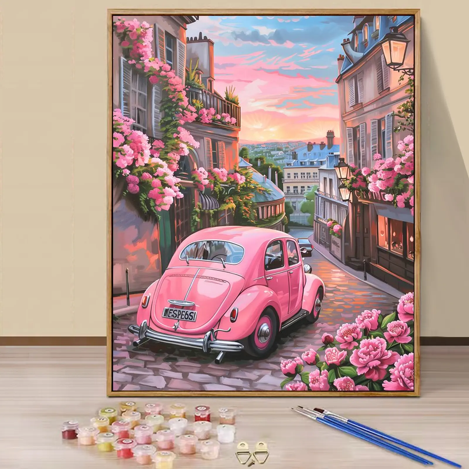 Paint By Numbers Kit for Adults Beginners -16x20in/40x50cm Color Canvas, Easy DIY Acrylic Painting Set, Home Decor, Creative Gift for Birthday, Without Frame, Art Supplies, Art Kits