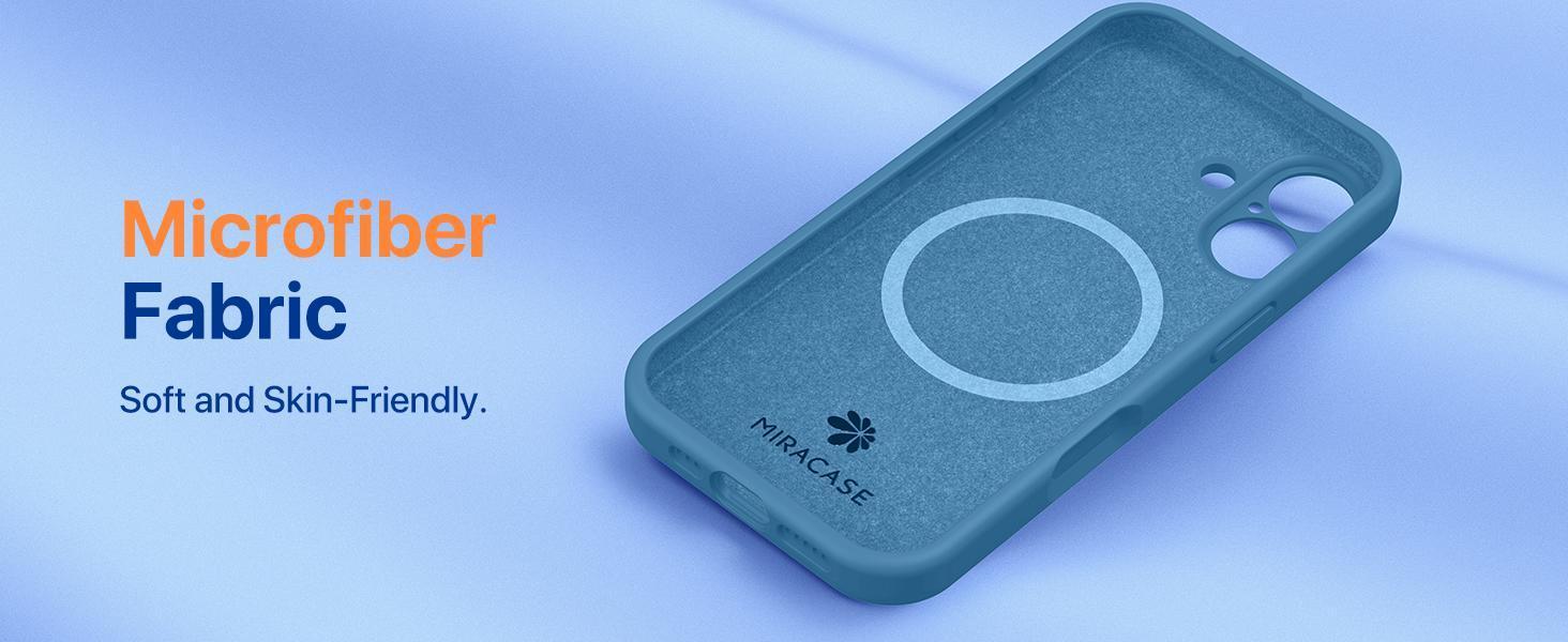 Magnetic for iPhone 17 Case, Compatible with MagSafe, Integrated Silicone Camera Control Cover, 3.0mm Thicken Shockproof Drop Protection Phone Case for 17,Capri Blue