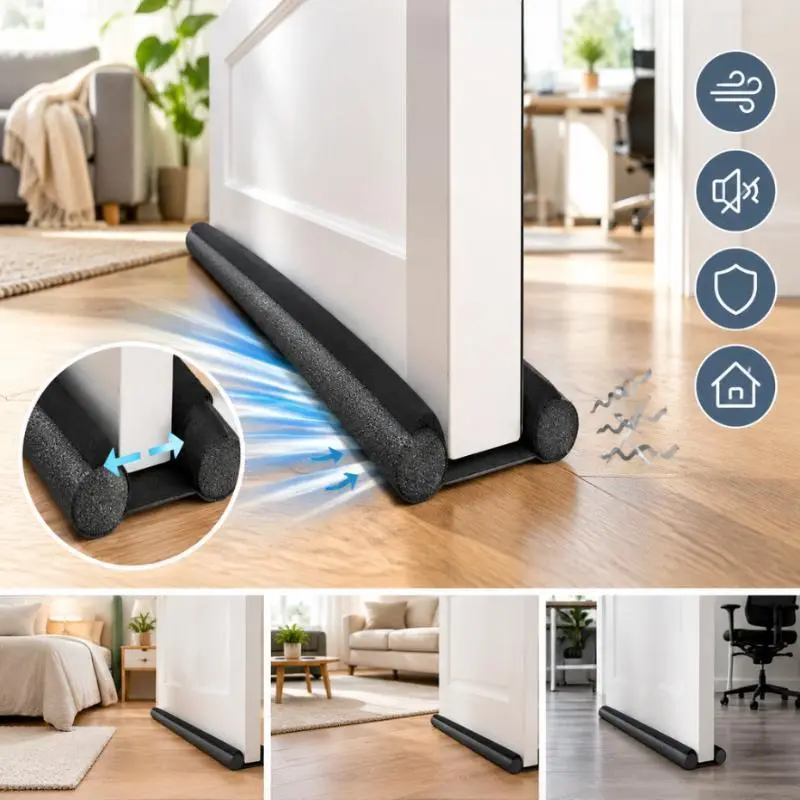 Adjustable Door Shield Dust Cover Dustproof Cover With Noise Reduction For Home & Office
