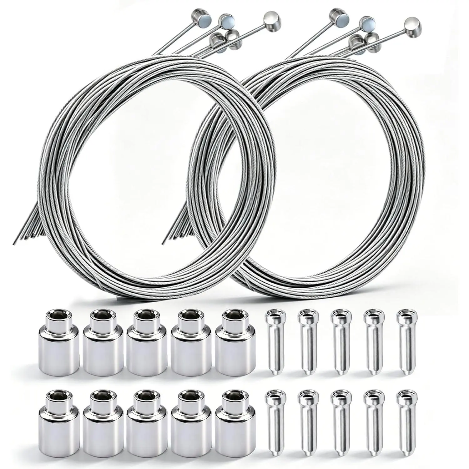 107 count Stainless Steel Wire     Housing Shifter  Housing    Kit    Shift  with   End Caps O-Rings