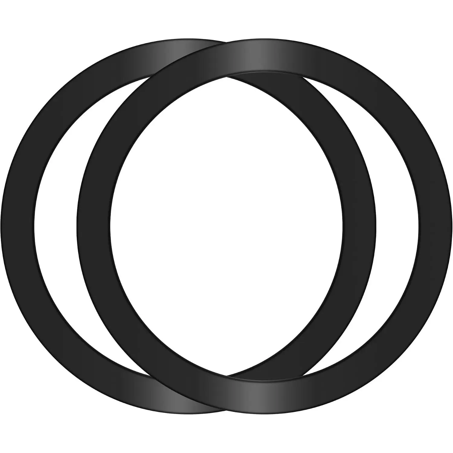 Synthetic Metal Ring Sticker Set (2-Count, Model 1) – MagSafe Charger Adhesive Adapter for PopSocket Grip, Mobile Phone Holder, Two Count