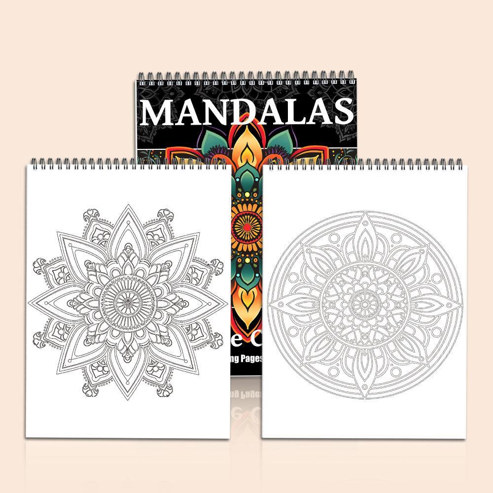 Regular Mandala Theme Coloring Painting, Diy Decorative Painting, Delicate Closed-loop Design Pattern Layered From The Inside To The Outside, Perfect Gift