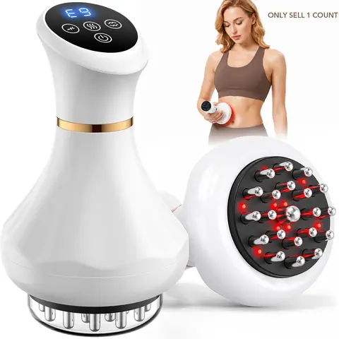 Lymphatic Massager, Best Tool for Lymphatic Drainage, Cordless Electric Body Massager for Legs, Arms & Belly, Personal Body Care Machine with Vibration, Ideal for Home Use