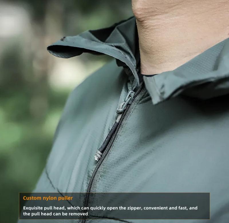Kyn Apparel Men's Breathable Sun Protection Clothing, Tactical Windbreaker, Sports Coat, Tactical Hoodie, Outdoor, Summer