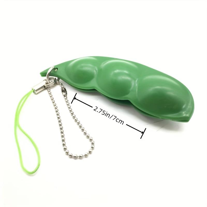 2-piece set of stress-relief toys, pea squeeze stress-relief toy, cute and fun, bean and peanut keychain, Halloween and Christmas gift, suitable for children and adults, stress-relief item, creative pendant keychain Cat Ear Plushie Mystery Box