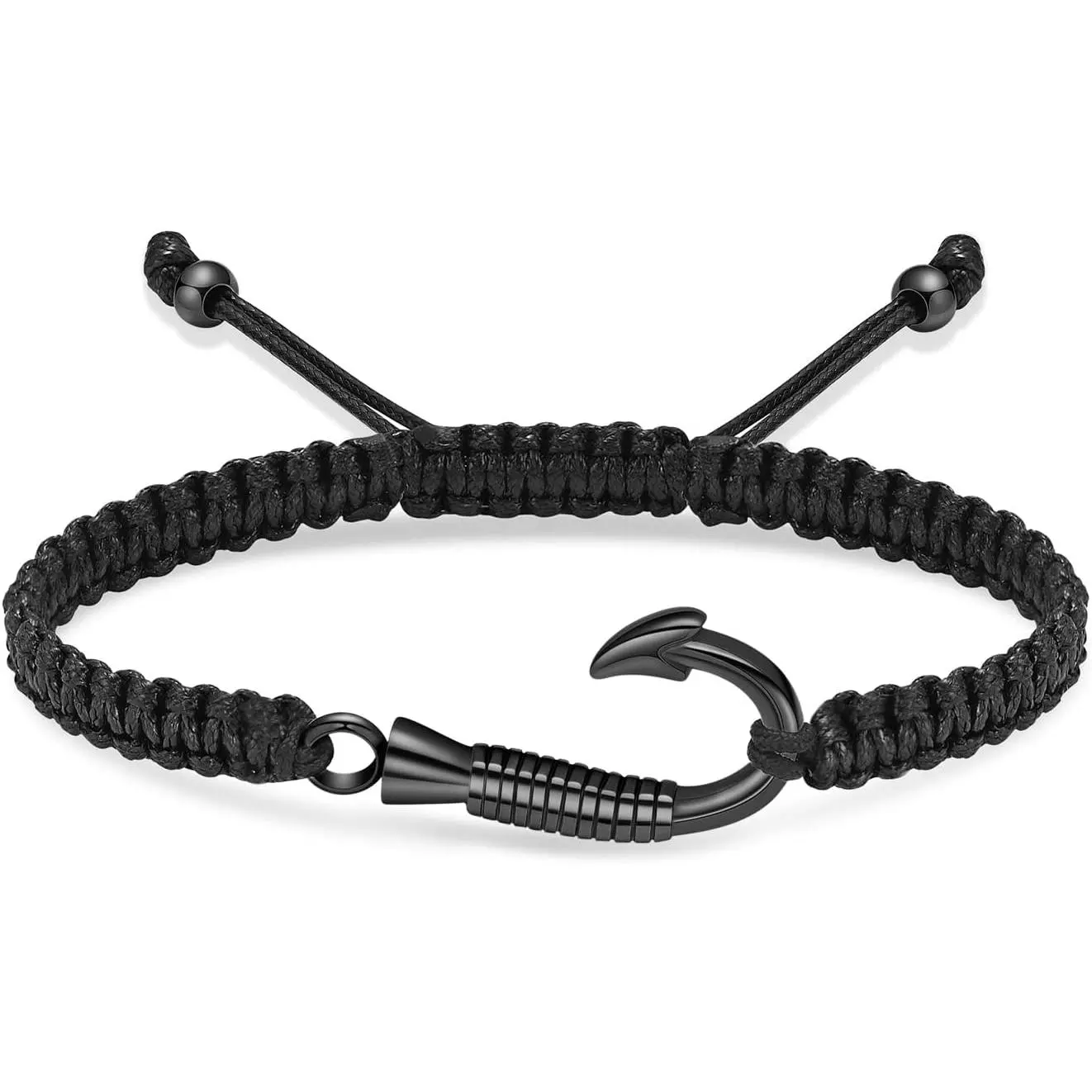 Urn Bracelet for Ashes for Men Women Fish Hook Braided Rope Adjustable Ash Bracelet Cremation   Human  Memorial