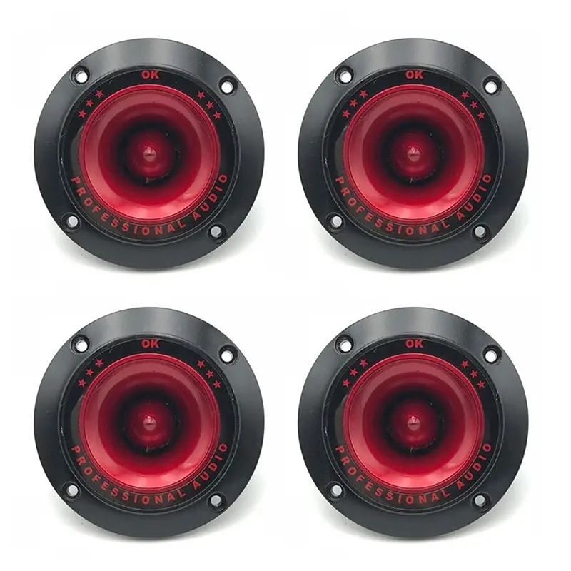 2/4Pcs 3-Inch Ceramic Piezoelectric Tweeters, High-Frequency Audio Speaker Units for Car Audio, Hi-Fi Home PA System Replacement