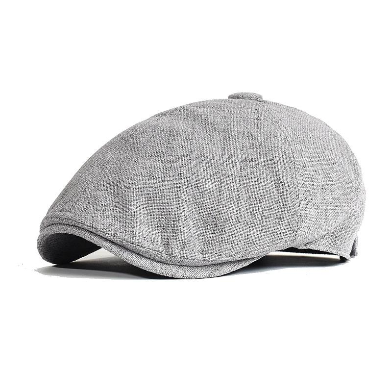 Men's Summer Berets Outdoor Breathable newsboy cap Spring Flat Hats Solid Duckbill Hats Vintage Gatsby Beret Hat Women