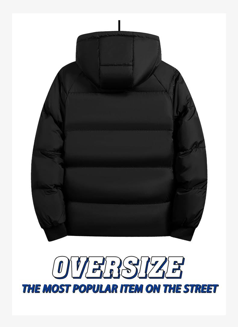 Men's Plain Pocket Zip Up Thick Warm Hooded Puffer Coat, Regular Fit Long Sleeve Padded Winter Coat, Menswear, Cold Weather Gear, Mens Clothing, Jackets for Men, Jackets, Men's Clothing