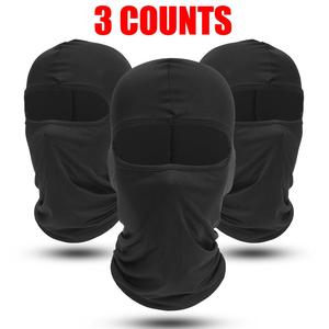 balaclava face mask, 3 counts/set breathable full face mask for cycling motorcycle hiking, motorcycle helmet liner, outdoor sports accessories for men & women, glo gang ski mask, gifts for him, protective gear