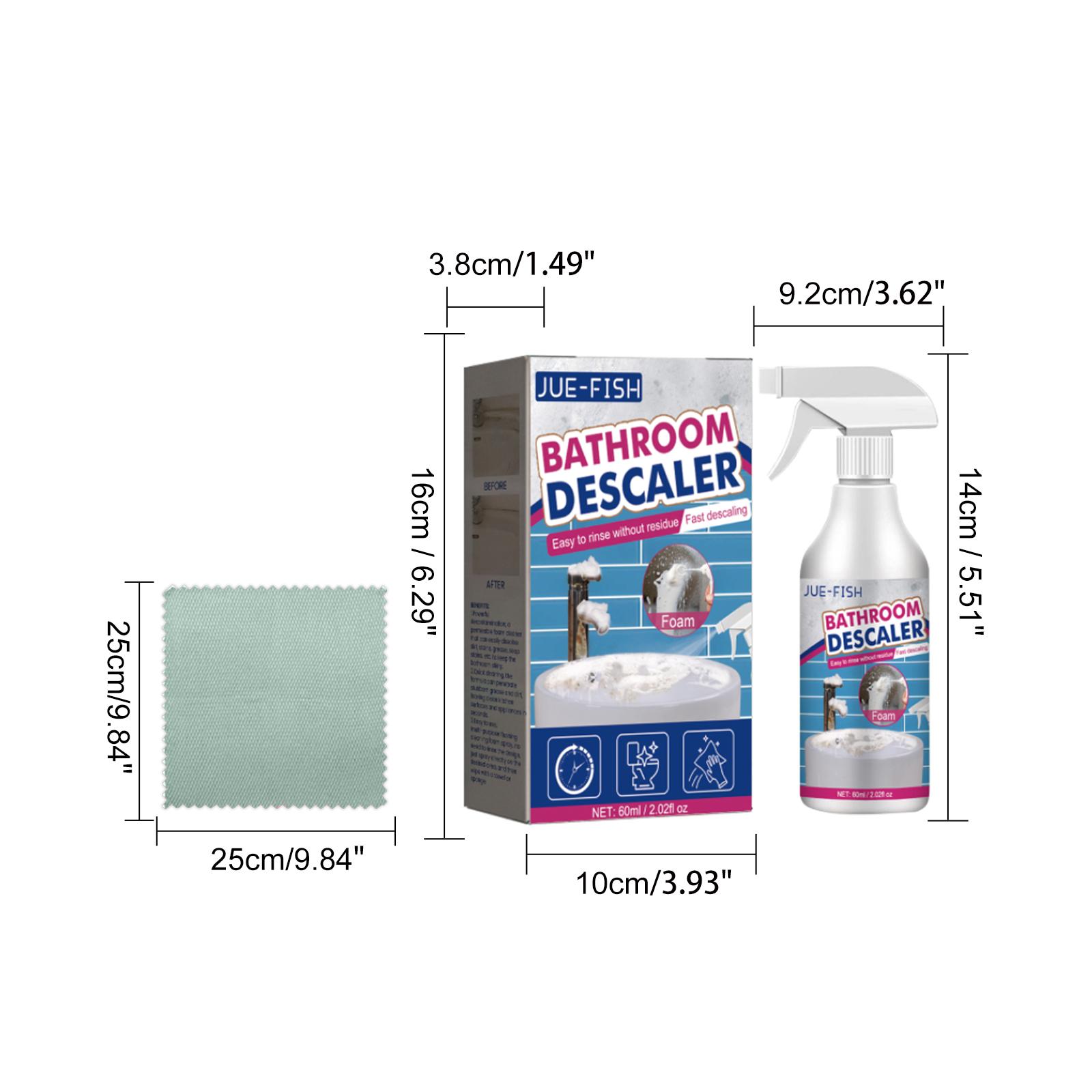 Bathroom Cleaner, Shower Room Glass Scale Cleaner Stainless Steel Wash Basin Bathtub Decontamination