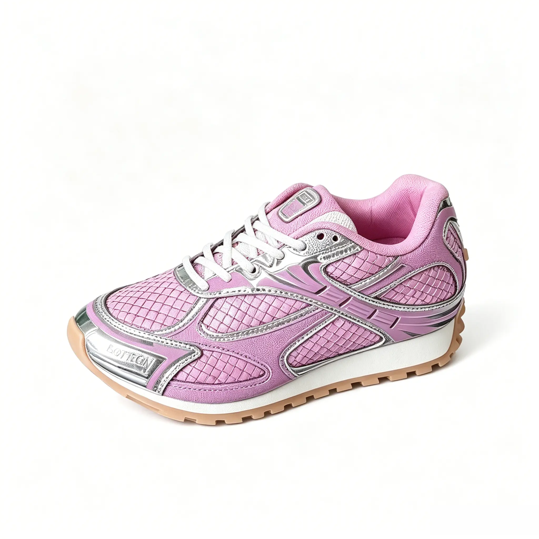 Pure Silver"Men's Athletic Sneakers, Comfortable Trendy Walking Lifestyle Footwear, Trendy Walking Sneaker  Pink Grid Mesh Retro Running Sneakers Soft Fabric Lining Vintage Running Shoes With Natural Gum Rubber Tread Sole Retro 'Gamma Blue'