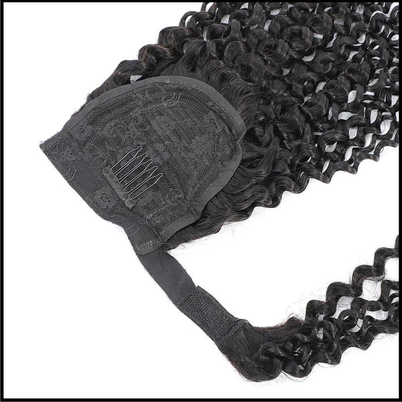 #GiftedInLove #Valentine #Gift 618 Kinky Curly Ponytail Wrap Around Ponytail 4BCurly Wrap-around Ponytail Human Hair Daily Use Event Party Use No-glue Wig Black Women Lace Front Wig Baby Hair Lace Wig Women Girls Gift Body Wave Bundle Messy Hair Light Bro