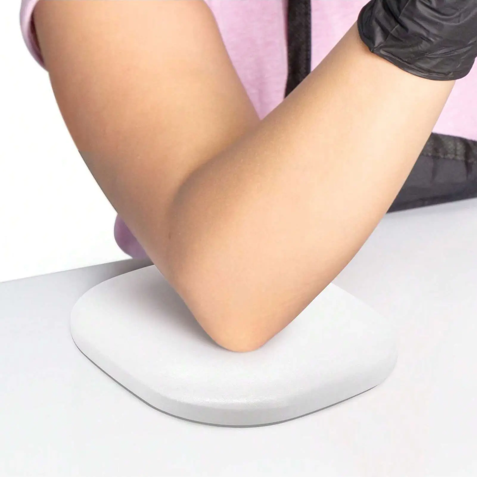 Stop Elbow Pain & Calluses! Nail Tech Must-Have Nail Care Products Elbow Rest Cushion, Professional Manicure Nail Artist Elbow Support Pillow Lightweight Soft Sponge Non Slip EVA Base Easy Clean Nail Salon Supply