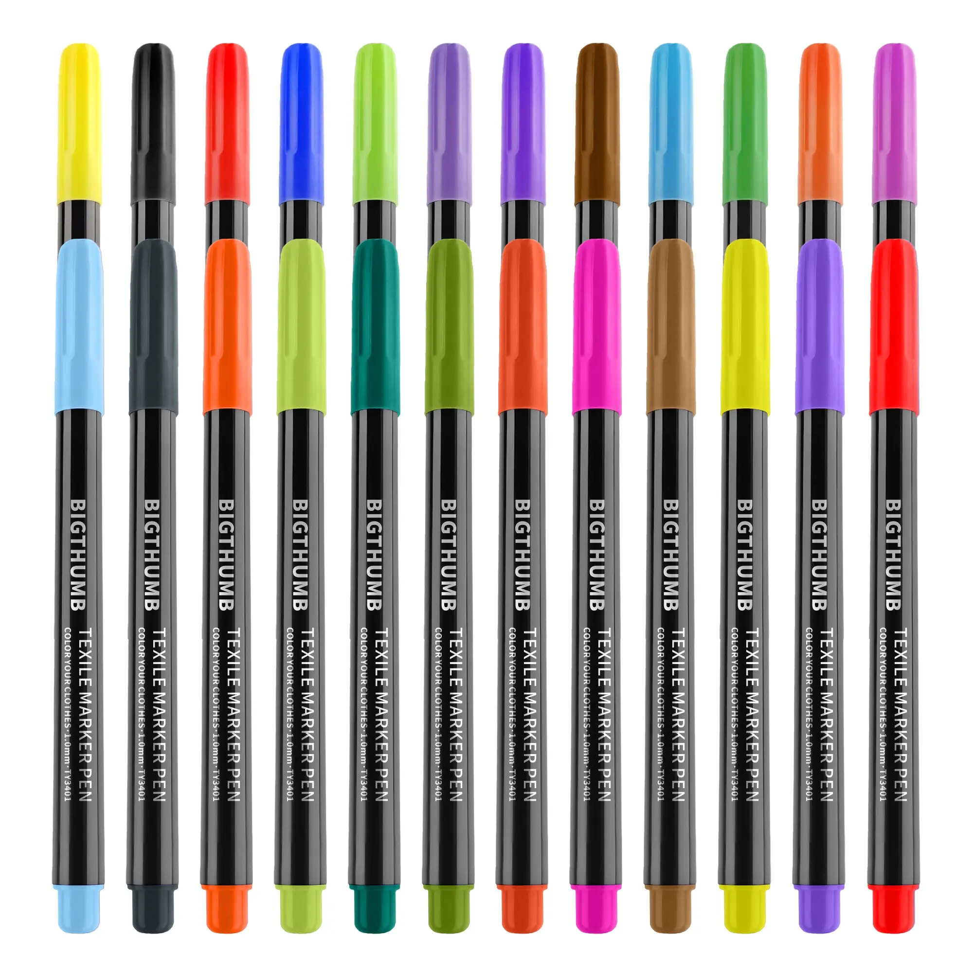 Fabric Paint Pen for Clothes, DIY Waterproof Colorful Fabric Marker, Kids' Textile Brush for Hand Drawing, Creative T-Shirt Graffiti Tool, Fun Projects