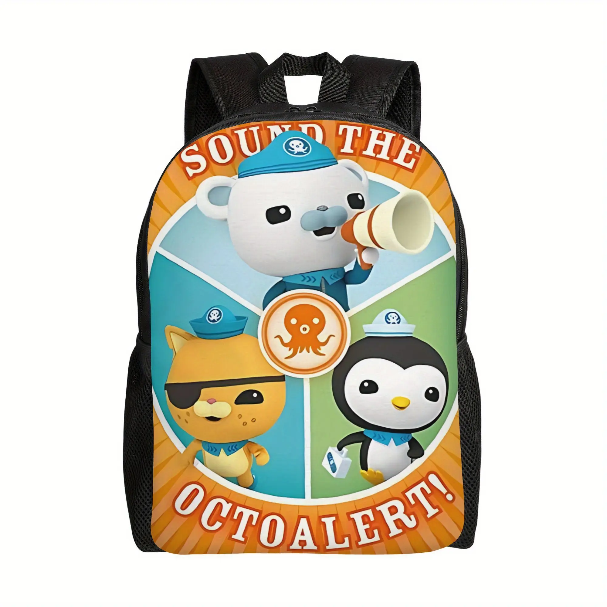 Octonauts Character Backpack for Kids, a Lightweight Daypack for School & Outdoor Play, 600D Oxford with Breathable Padded Straps, Backpacks For School, Character Backpacks