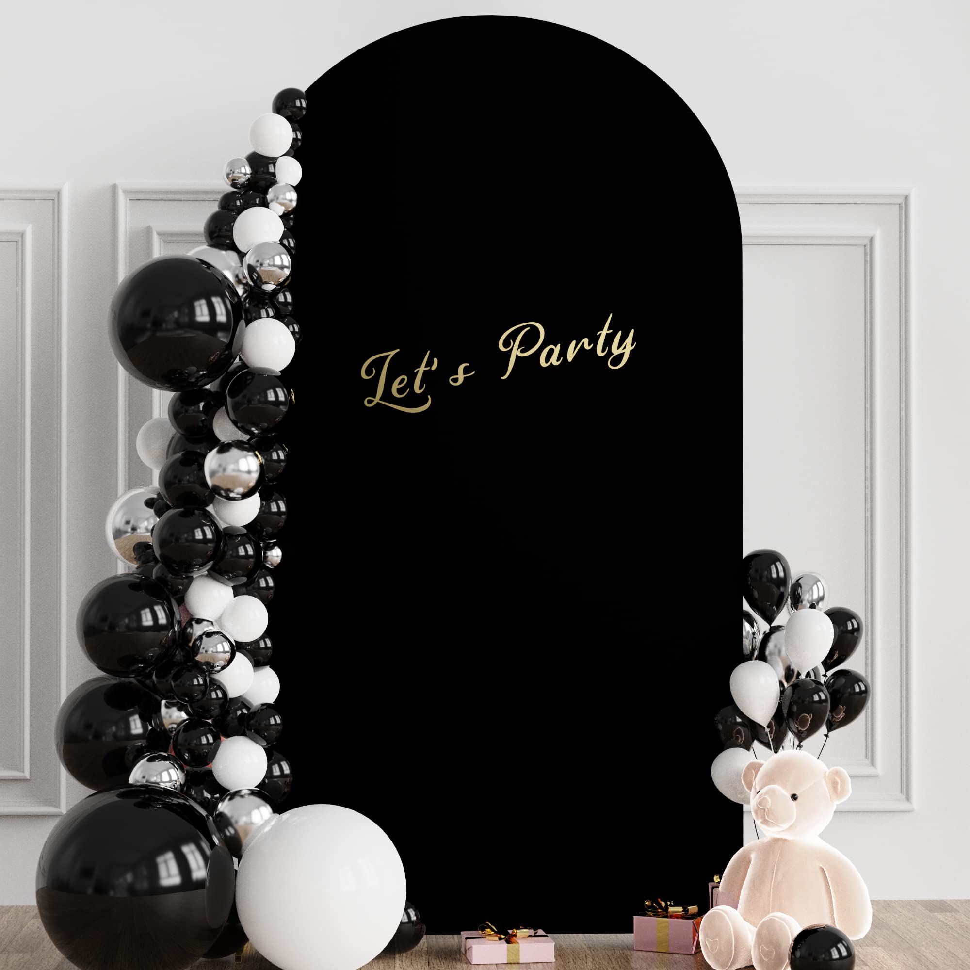 Arch Backdrop Cover, 1 Count Double Sided Arch Cover, Elastic Arch Backdrop Cover for Birthday Party Wedding Ceremony Party Decor, Wedding Arched Backdrop, Wedding Arch Covers, Decor for Weddings