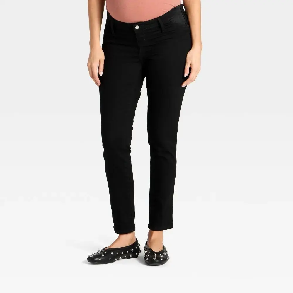 Under The Belly Low-Rise Skinny Maternity Jeans