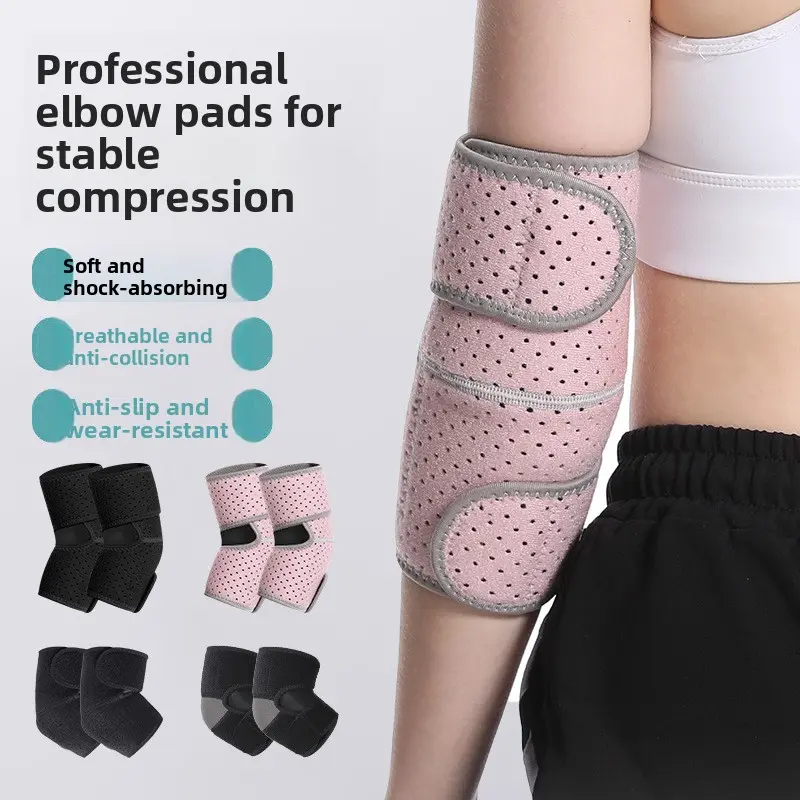 Adjustable Elbow Brace Compression Support, Breathable Shock‑Absorbing Elbow Pad for Tennis Basketball Weight Lifting Sports, Unisex