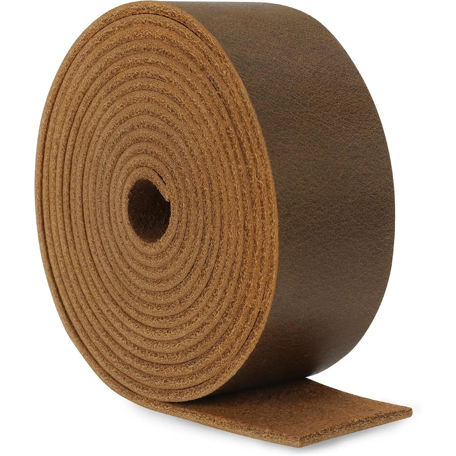 72.5 Inches Long Leather Straps for Crafts, 1 Inch Wide Leather Strips, Full Grain Leather for DIY Arts & Craft Projects, Fabric, Clothing, Dark Brown
