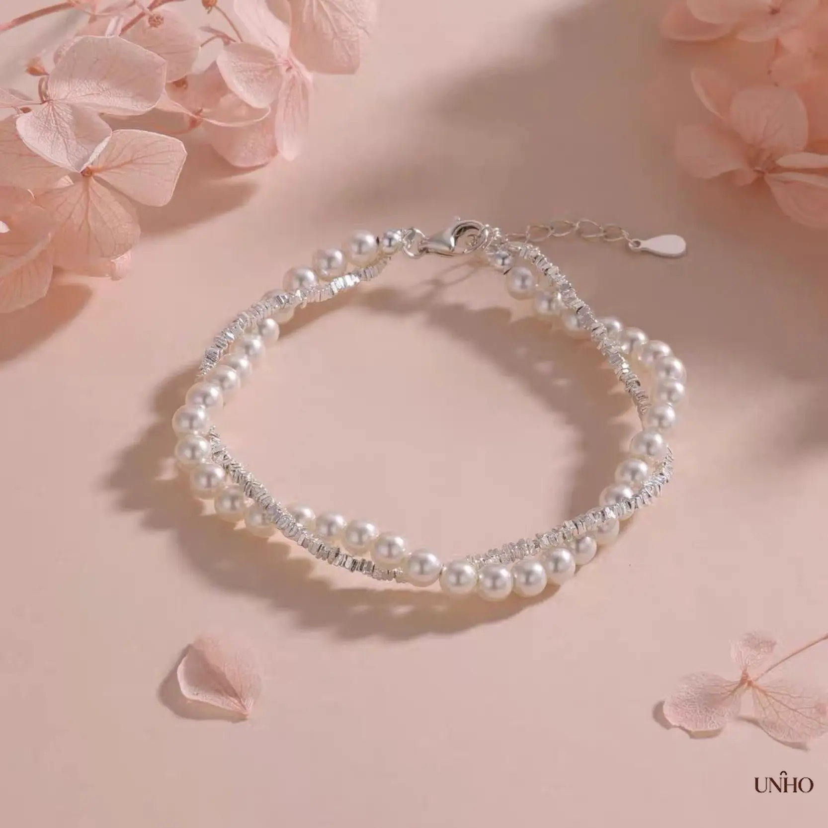 2026 New Pearl Sterling Silver Double‑Layer Bracelet For Women, Niche Unique Subtle Luxury High‑End Bangle, Ideal Romantic Jewelry Gift For Girlfriend