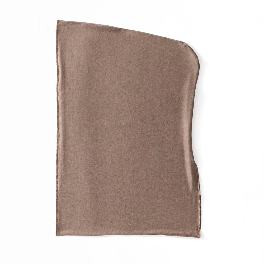 1pc Women Hijab Solid Color Faux Pearl Chiffon Soft Headscarf,Arab Leisure Long Scarf,Solid Color Wrapped Headscarf for DailyUse