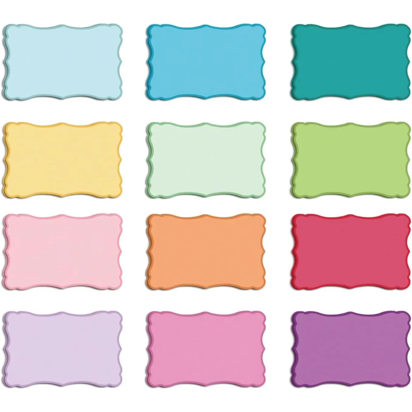 120 Pieces Small Mini Business Cards 12 Colors Vintage Blank Note Cards for Gift Business DIY Blank Index