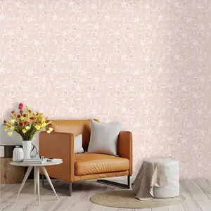 Light Seashell Starfish Wallpaper, Moisture-Proof PVC, Self-Adhesive, Ideal for Kitchen/living Room/bedroom, Easy to Apply