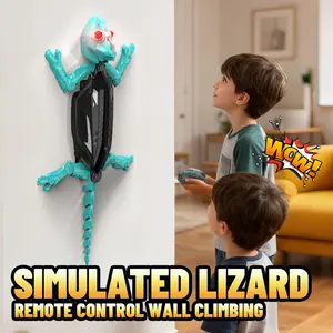 Remote Control Wall Climbing Chameleon Toy, 2.4g Remote, Moves on Ceiling/glass/wall/floor, Perfect for Halloween/christmas Gifts