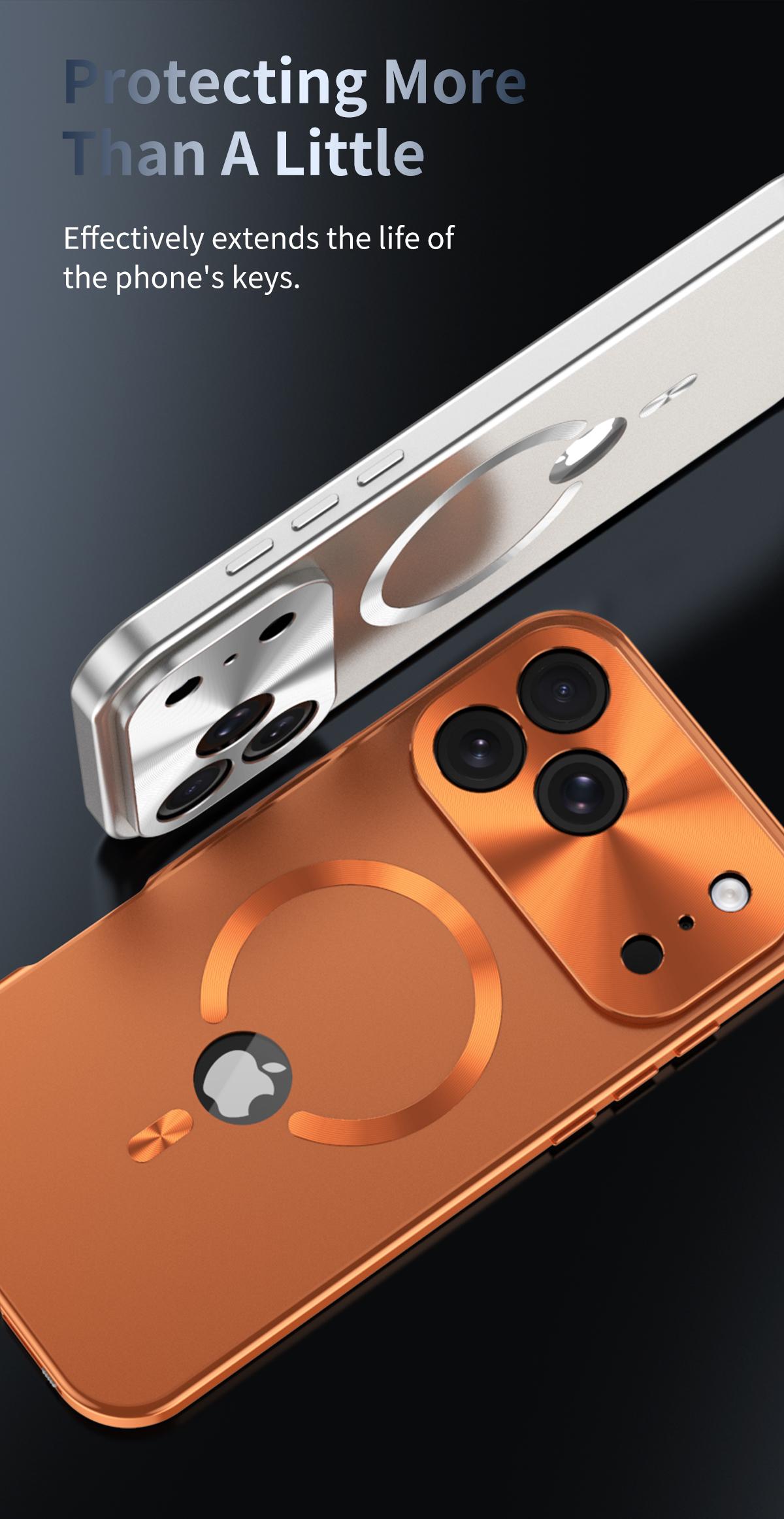 Metal Frame iP 17 Pro Max Case Purple Full Coverage Privacy Screen Lens Protection Magnetic TPU Back International Warranty Phone Cases phone case 17 pro max