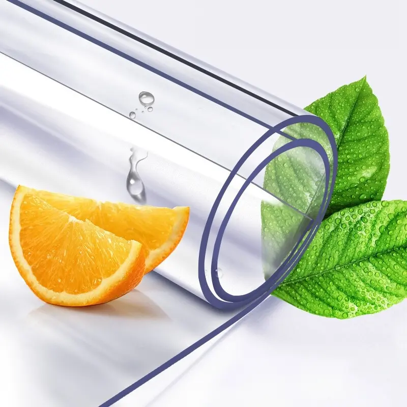 Transparent PVC Table Mat, Waterproof Oil-Proof Indoor & Outdoor Use Soft Glass Table Protector for Versatile Surface Protection