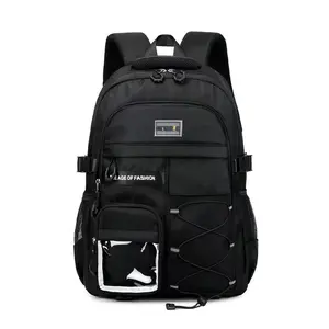 New Model Student Backpack |   Lightweight, Large Capacity, Multiple Pockets, Multi-Layer, Suitable for Junior and Senior High School, Double Shoulder Bag with Zipper Closure and Adjustable Strap, For Teenager