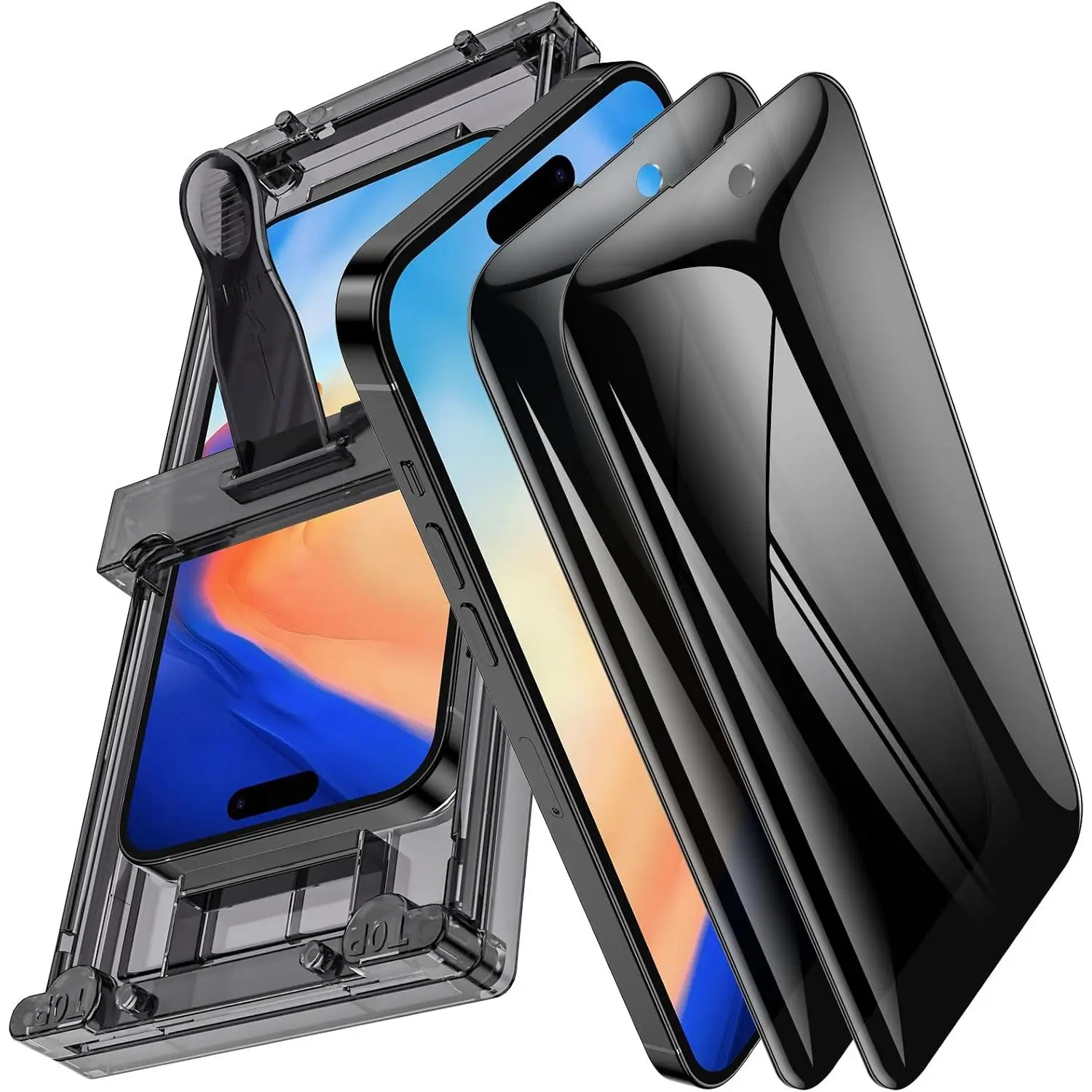 2 Pack for  16 Pro  Screen Protector Film (NOT Glass), Anti-Spy Flexible  Film Screen Protector for  16 Pro with [Easy Installation Tray], Full Coverage, Non-breakable
