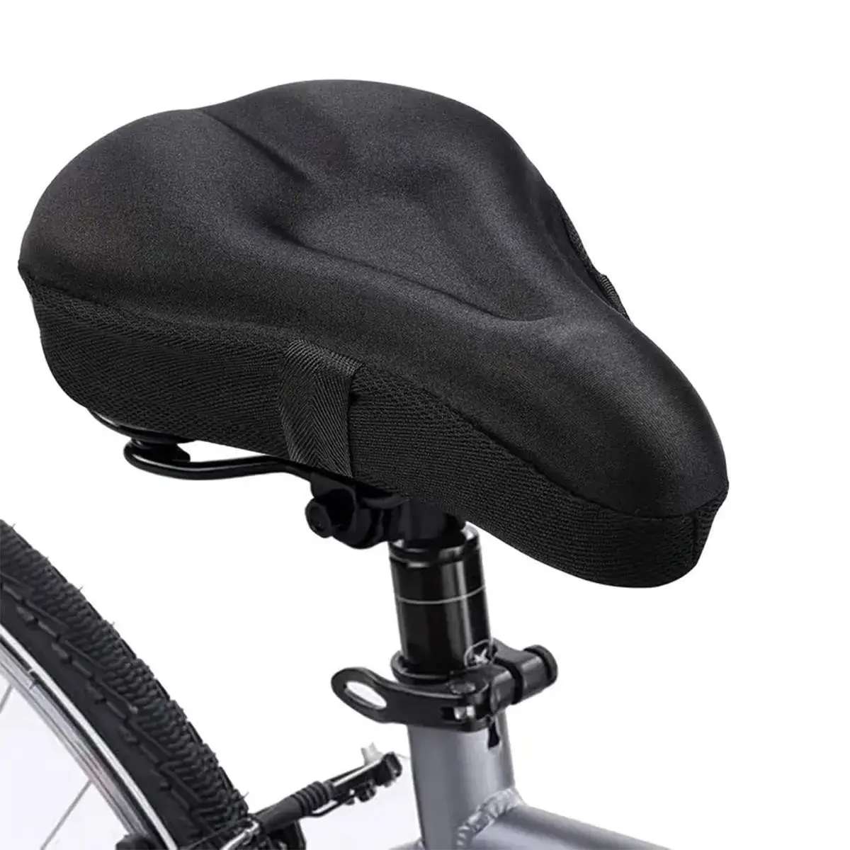 Gel Bike Seat Cushion, Ultra Soft Gel Pad for Men and Women, Ideal for Outdoor and Indoor Cycling, Comfortable Bicycle Seat Cover, Cycling Gear