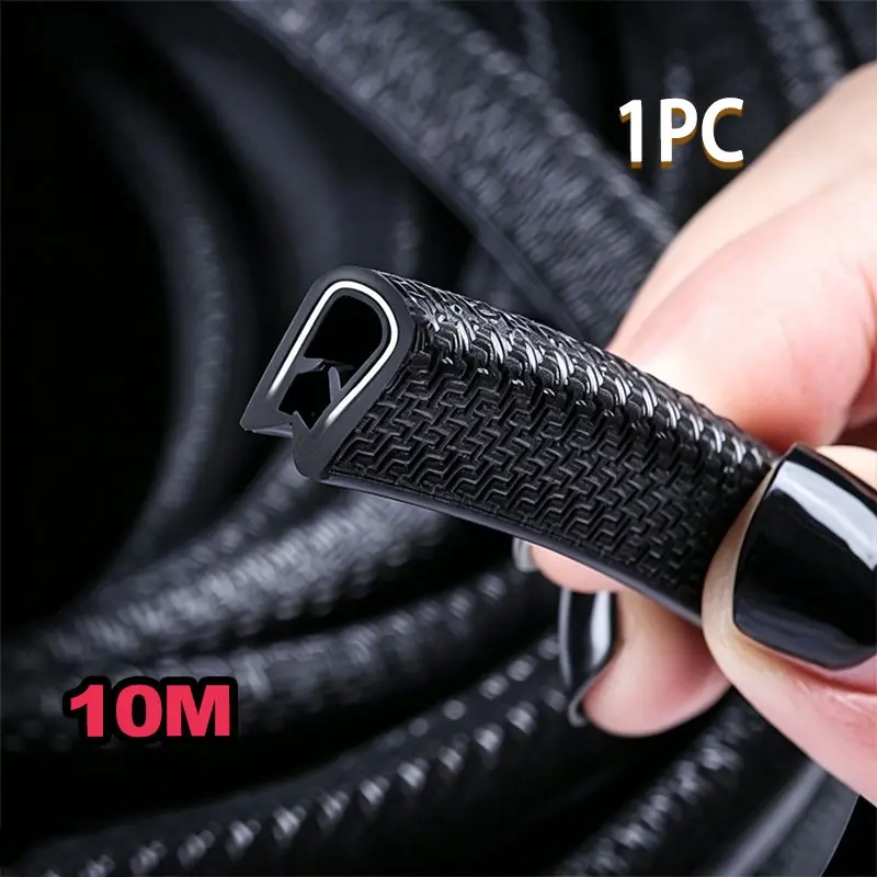 10m Universal Car Door Bumper Strip, Durable Anti-Scratch Color Border Trim, Automotive Modification Accessories, Wear-Resistant Sealant Strip
