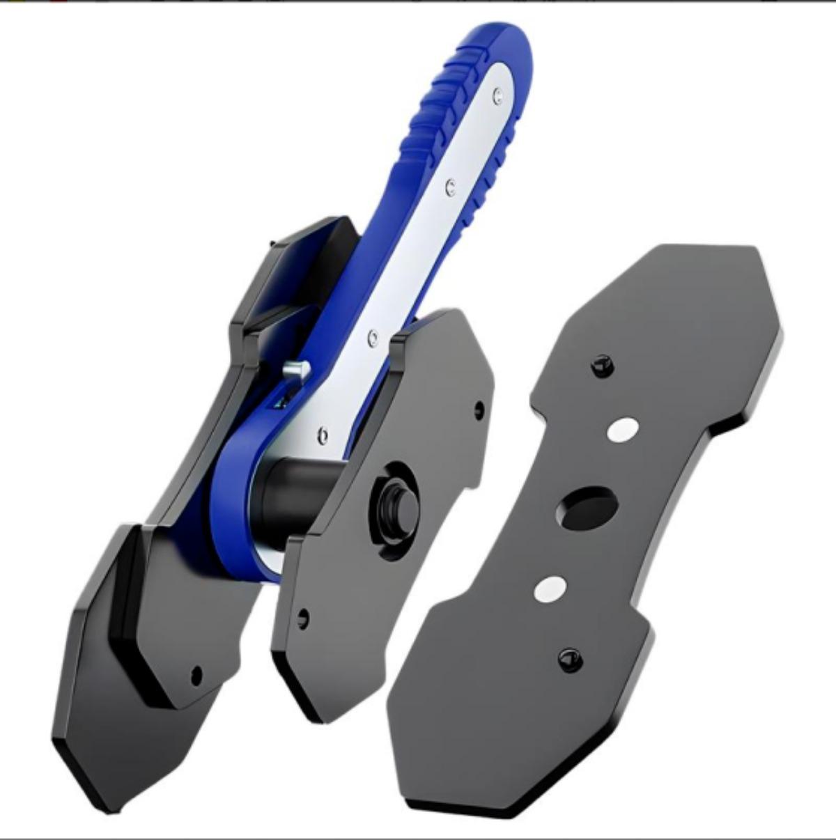 Brake Caliper Piston Press Tool for Single, Dual & Quad Piston Disc Brakes – 360° Rotating Ratchet Wrench, Effort-Saving Automotive Brake Repair Tool for Car Maintenance