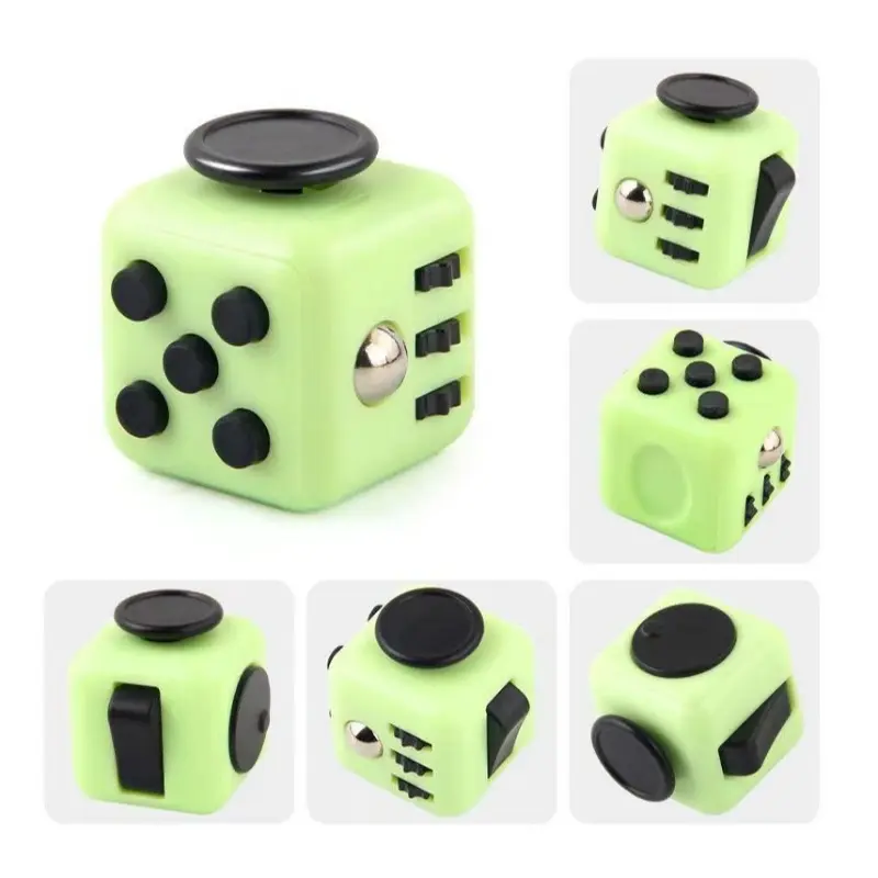 Anti-Anxiety Fidget Cube, Portable Pocket Stress Relief Sensory Toy, Multi Function Focus Calming Brain Teaser Gadget For Daily Relaxation